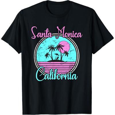 Santa Monica Kalifornien Reise Urlaubs Souvenir T-Shirt