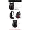 Carbon Fiber Motorcycle Backpack Motocross Helmet Bag Waterproof Motorsport Riding Backpack Expandable Hard Shell Bag Reflective