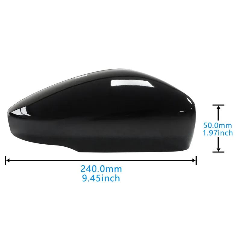 Glossy Black Side Wing Mirror Cover for VW Polo 6R 6C MK5 V 2009 2013 2014 2016 2017 2015 with indicator model