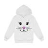 Cartoon-Hase Unisex Kinder Fleece-Kapuzenpullover - Frühjahrs- & Herbstkollektion