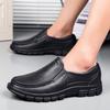 Large Size Lazy Shoes, Kitchen Anti Slip Shoes, Black Soled Leather Shoes, Oil Resistant Chef Shoes, Casual and Wear-resistant EVA