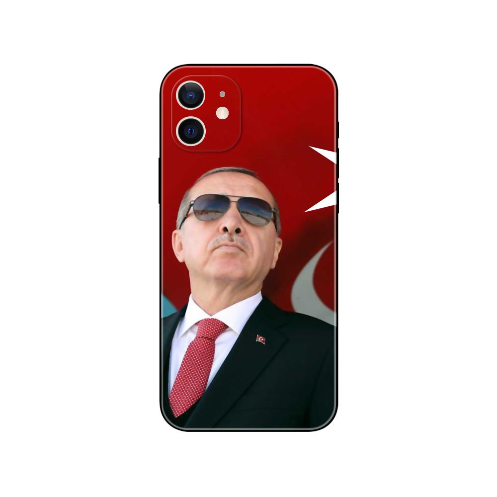 Turcja receptayyip erdogan etui na telefon dla iphone 5 5s 2020se 6 6s 7 8 plus x 10 XR XS 11 12 13 mini pro MAX czarne etui z TPU na tył