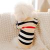 Winter Dog Clothes Chihuahua Soft Puppy Kitten High Striped Cardigan Warm Knitted Sweater Coat Fashion Clothing for Pet Dogs Cat