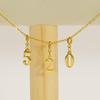 Gold Hand-Polished Titanium Steel Birthday Number Pendant Necklace & Bracelet Accessories