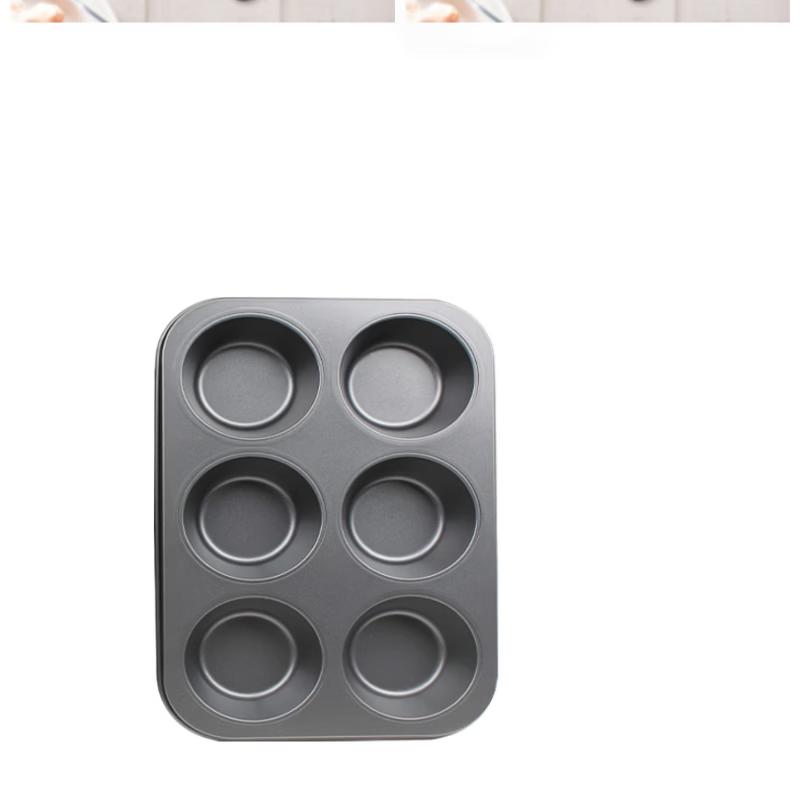 MDNG Non-stick Round Cupcake Muffin Baking Pan Set