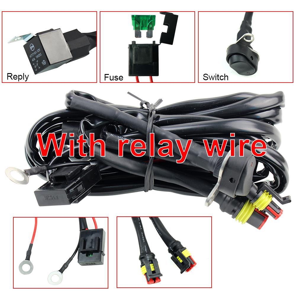 Motorcycles LED Fog Light Wiring Harness Relay Wire for BMW R1200 GS /ADV F800GS Motorcycle Fog Led Light Wire with relay