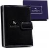Stylish Leather Men's Wallet with Snap Closure - Rovicky