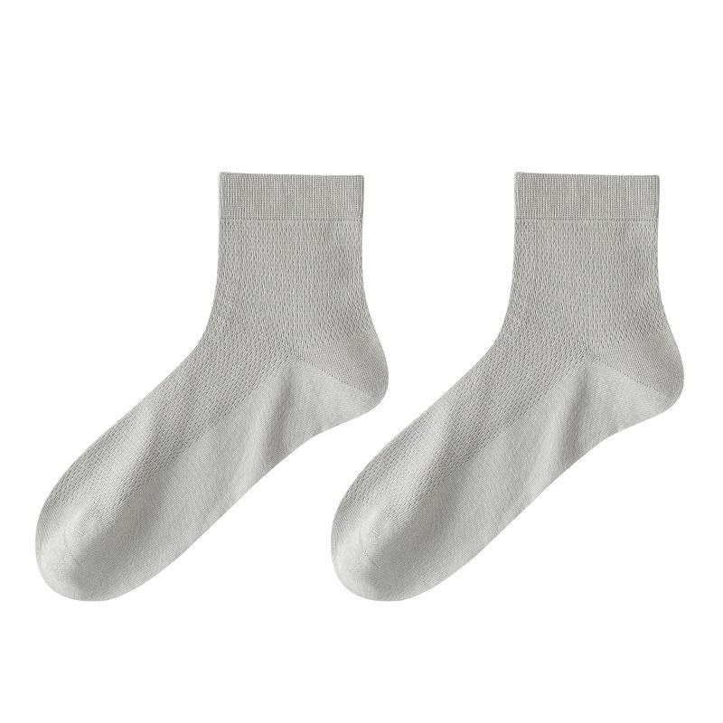 Men's Spring and Summer Deodorant Sweat Absorbing Leisure Mesh Tube Socks