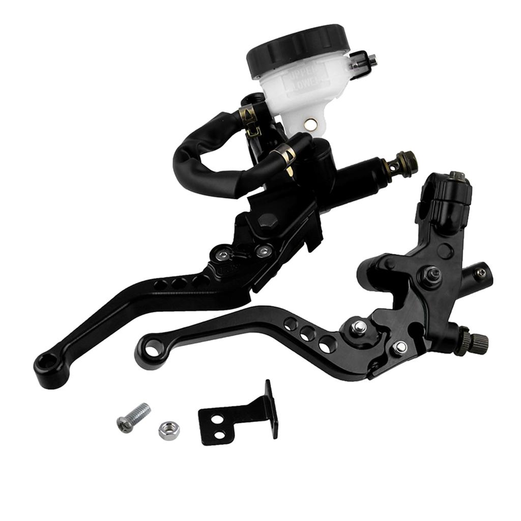 7Celsius8 Motorcycle Brake Levers Master Cylinder Reservoir Set