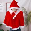 Cape Polyester Girl Shawl Windproof Women Hooded Ponchos Cosplay Costume Christmas Cloak Xmas Cape