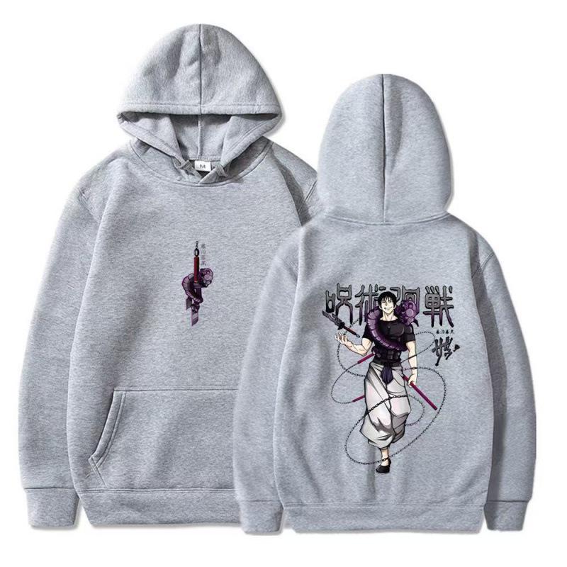 Jujutsu Kaisen Fushiguro Toji Hoodies Print Sweatshirt Hip Hop Casual Unisex Autumn Winter Fleece Streetwear Tops