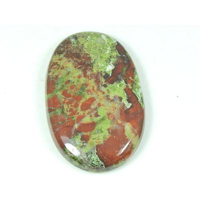 25X42X06 MM Natürlicher Drachenjaspis Ovale Form Cabochon Loser Edelstein 66 Karat. SY-496