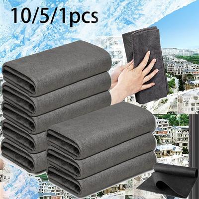 5 Pcs Thickened Cleaning Glass Cloth Streak Free Reusable Microfiber Cleaning Cloth Towels for Windows Glass