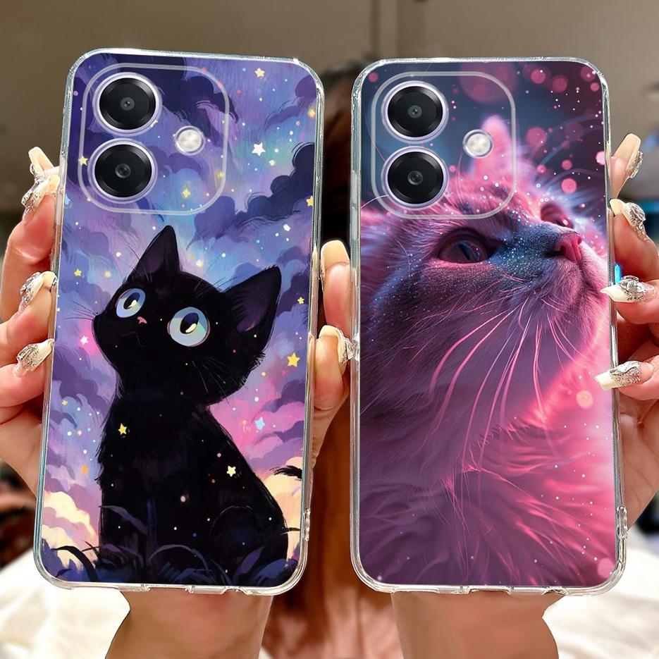 For Oppo A3 A3x 4G Case CPH2641 Luxury Fashion Painted Cover Clear Silicone Phone Case For Oppo A3x OppoA3 OppoA3x 4G Soft Shell