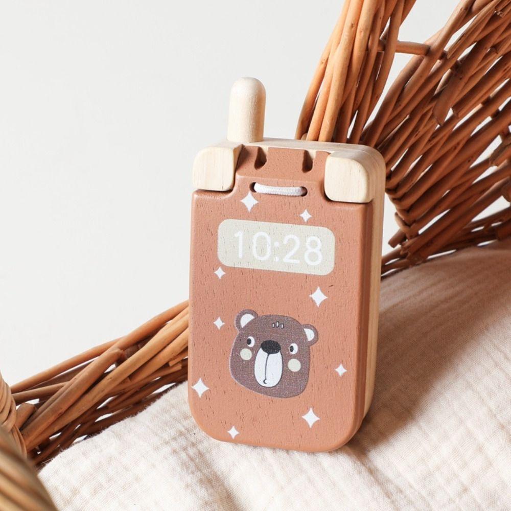 Flip Cell Phone Toy Bear Sensory Toys Creative Baby Montessori Toy