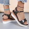 Mode Damen Sandalen Sommer Lässig Luxus Plateau Schuhe für Damen 2025 Neue Designer Mode Keilsandalen Damen Sandalias De Mujer