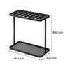 Yamazaki Frame Umbrella Stand, Holds 32 Umbrellas, Black, Approx. W43.5 X D22.5 X H42.5cm, Slim, Large Capacity, Suitable for Entryways, Product Code: