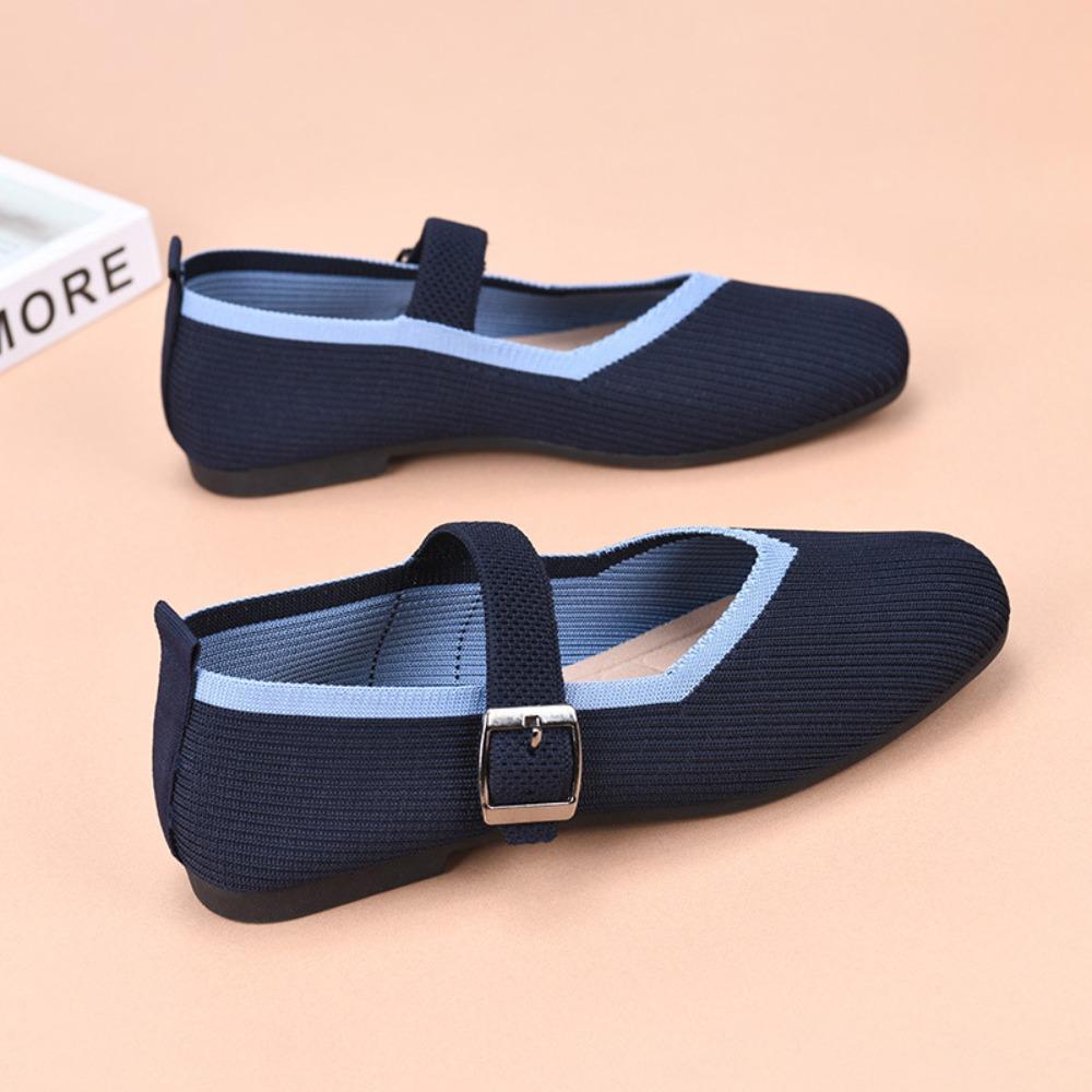 Spring 2026 New Women Flat Round Head Loafers Woman Mary Janes Shoes Autumn Ballet Fashion Buckle Flat Shoes Zapatos De Mujer