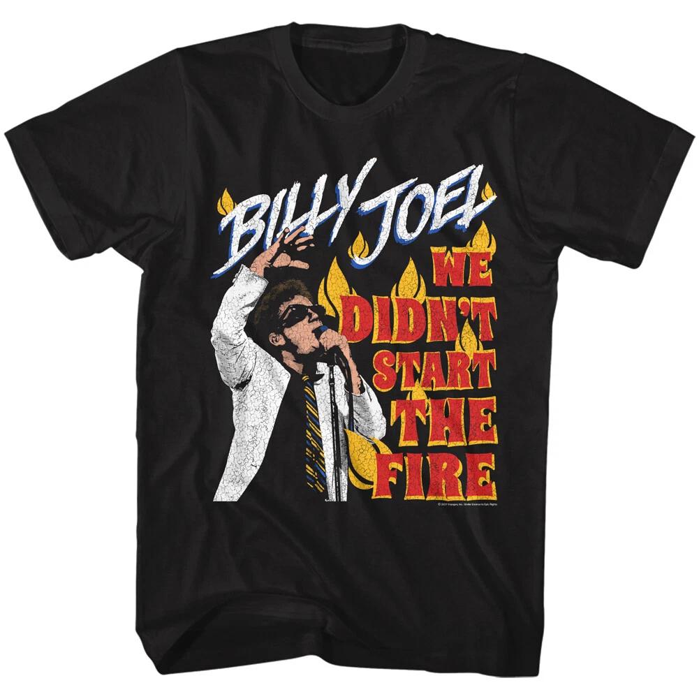Billy Joel We Didn t Start The Fire Men s T Shirt Soft Rock Music Merch L
