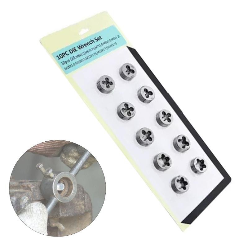 10pcs Socket Wrench Collection Set for Various Screw Size Home Repairs Vehicle Maintenance Tool Easy Screw & Nut Removal