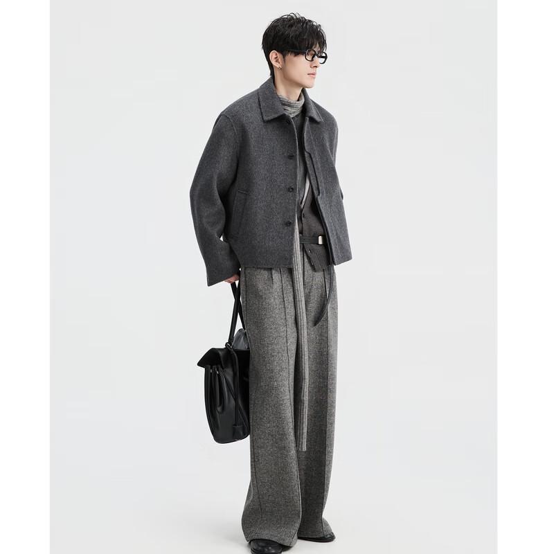 Men's Double-sided Wool Blend Short Jacket