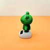 Solar Frog Dashboard Ornament ABS Moving Head Car Decor 10cm Green