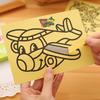 Creative Yellow Cartoon DIY Sand Painting Toy - Medium Size Educational Gift for Kindergarten & Birthday Prizes