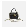 Womens PU Leather Crossbody Bag With Chain Strap Square Box Design Minimalist Daily Use Shoulder
