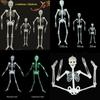 Flexible Joints Luminous Hanging Skeleton For Halloween