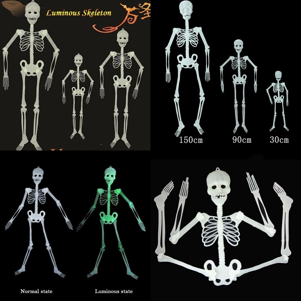 Flexible Joints Luminous Hanging Skeleton For Halloween