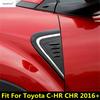 2PCS Door Side Fender Air Vent Leaf Board Decoration Cover Trim For Toyota C-HR CHR 2016 -  Chrome Accessories Exterior Kit