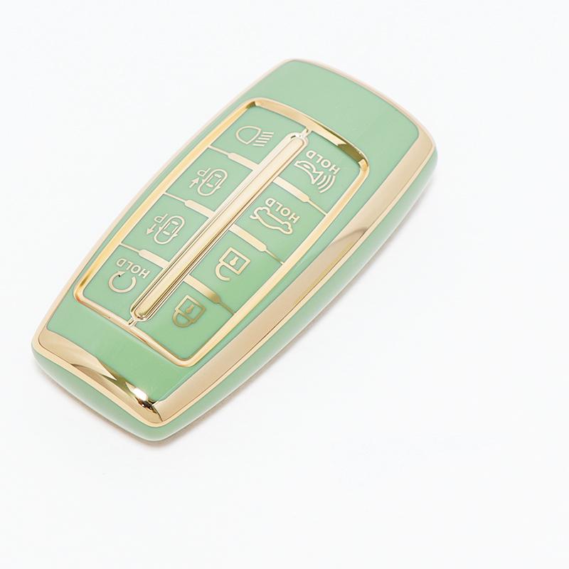 Auto Keyless Soft Tpu Car Key Case For Hyundai Gv80 Gv90 G70 G80 G90 Gv70 For Genesis Shell Fob Cover Keychain Accessories