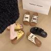 Thick-soled slippers for women's summer wear new high-end beach casual one-word cool slippers with skirt tide