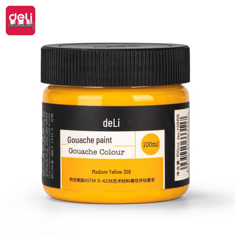 Deli 73888 Gouache Paint, 100ml Bottle