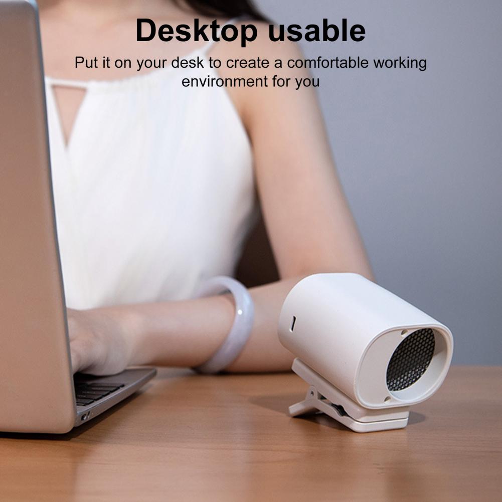 Rechargeable Hanging Fan Lightweight Fan Portable Clip-on Mini Fan with 360 Degree Rotation Led Display Adjustable for Summer