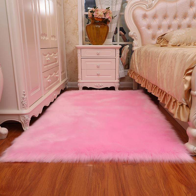 Alfombra Redonda de Felpa Mejorada de Imitación de Lana para Sala de Estar, Dormitorio o Uso como Esterilla de Yoga