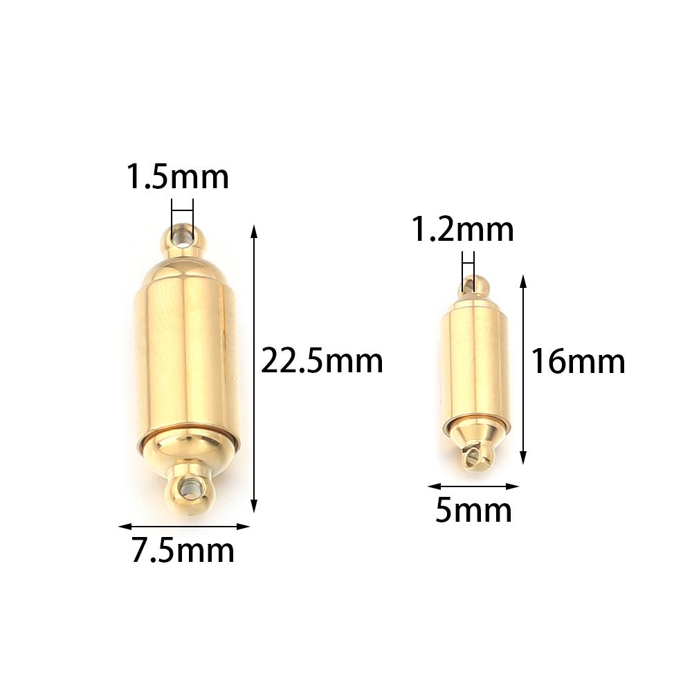 1pc Stainless Steel Strong Magnetic Clasps Magnet End Clasp Connectors For DIY Leather Cord Bracelets Necklace Jewelry Making