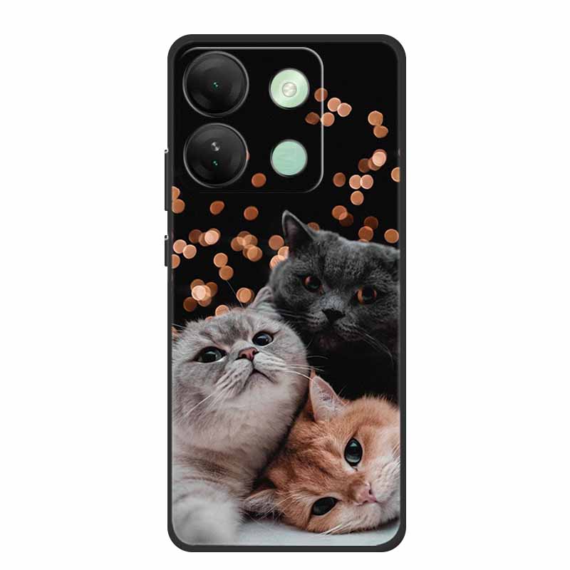 For Infinix Smart 7 HD Plus Case Black Silicone Soft Back Cover Case For Infinix Smart 7 Plus HD Phone Case Smart7 HD 7Plus Capa
