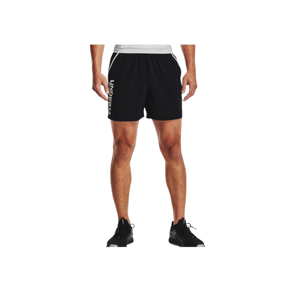 Under Armour Letter Sports Training Running Shorts Men shorts Black 1365210-001
