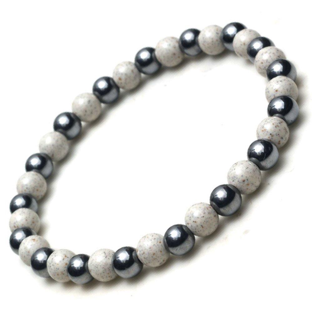 [OVER-9] Terahertz Ore Rubber Anklet, Beitou Stone, Authentic, Taiwan, 4mm, Health Accessory, Officially Inspected