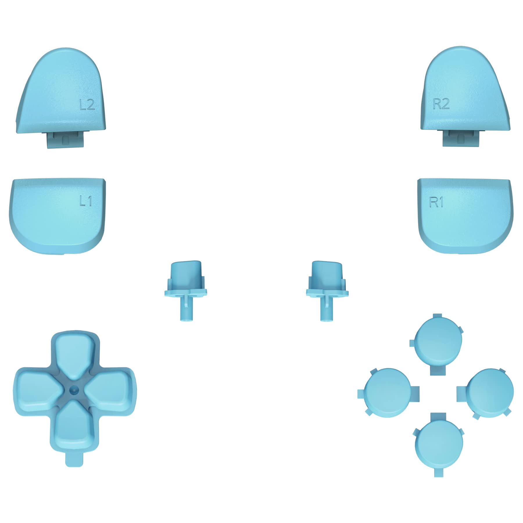 

eXtremeRate Сумісний із контролером PS5 Заміна R1L1R2L2 Trigger Share Option Face Pure Color Full Set Button Сумісний із контролером PS5