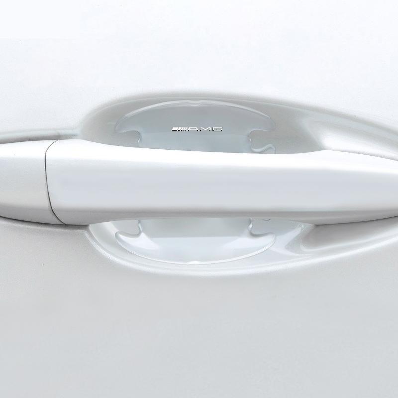 4PCS Transparent Car Door Anti-collision Protector Bumper Strip Sticker For Mercedes Benz AMG GLE GLS GLC CLA GLB ML W204 W206 W205 W212 W203