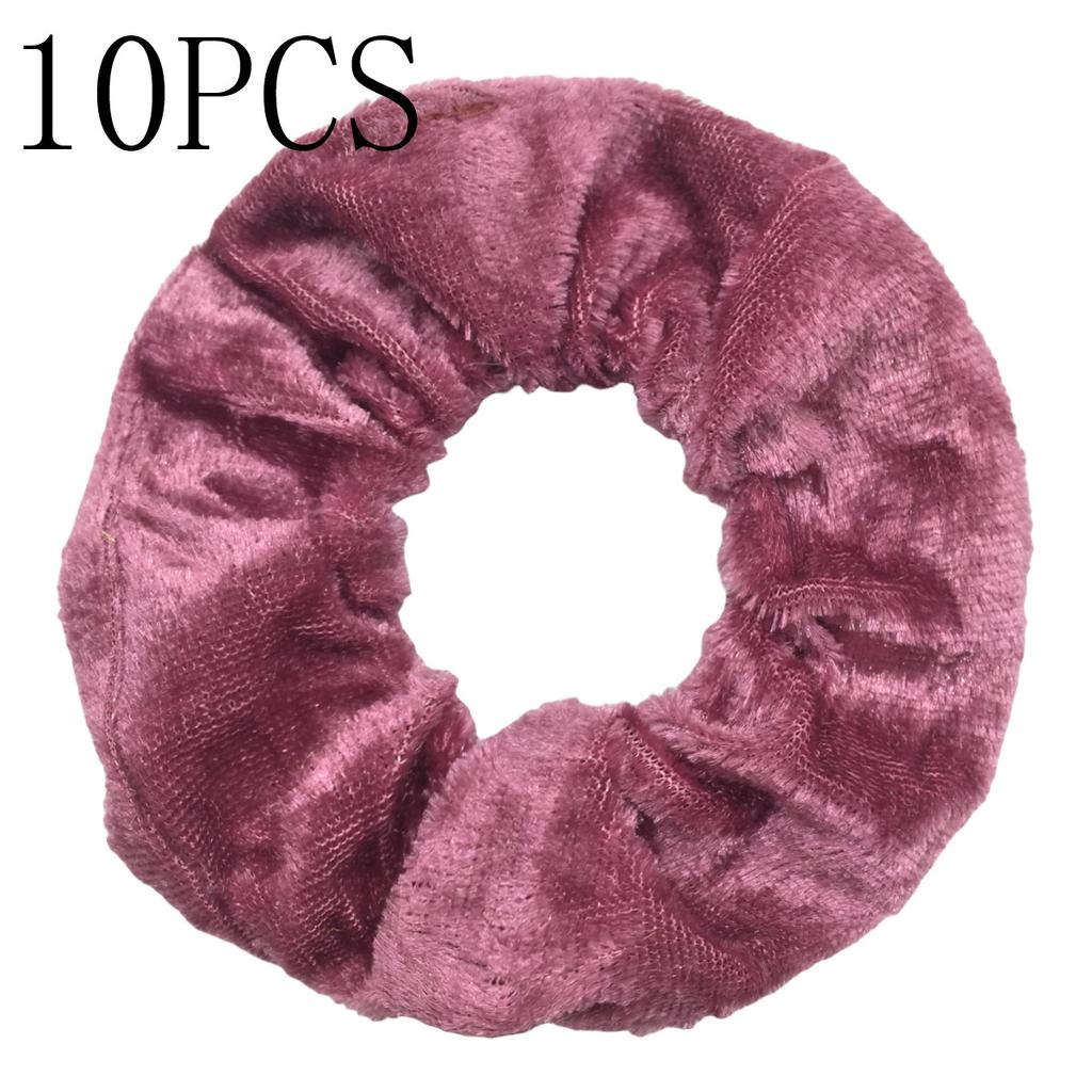 10pc Women Hair Scrunchies Velvet Solid Color Band for Girls Ponytail Holder Rubber Bands Ties Accessories Headbands Gumki