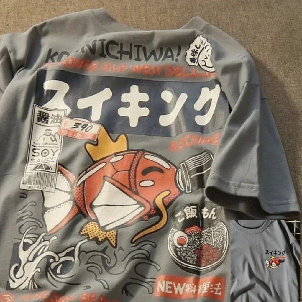 Japanese Dragon Ball Animation Short Sleeve TShirt Mens Goku Master Roshi Peripheral Martial Clothing Summer Breathable Top