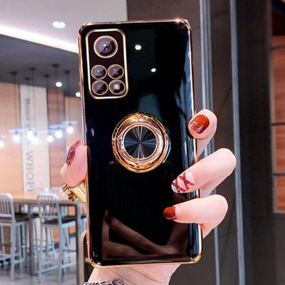 Lüks Manyetik Halka Durumda Xiaomi Mi 10T 11T Redmi Not 10 Pro 10Pro Mi10T T Telefon Tam Koruyucu Kapak Standı Tutucu