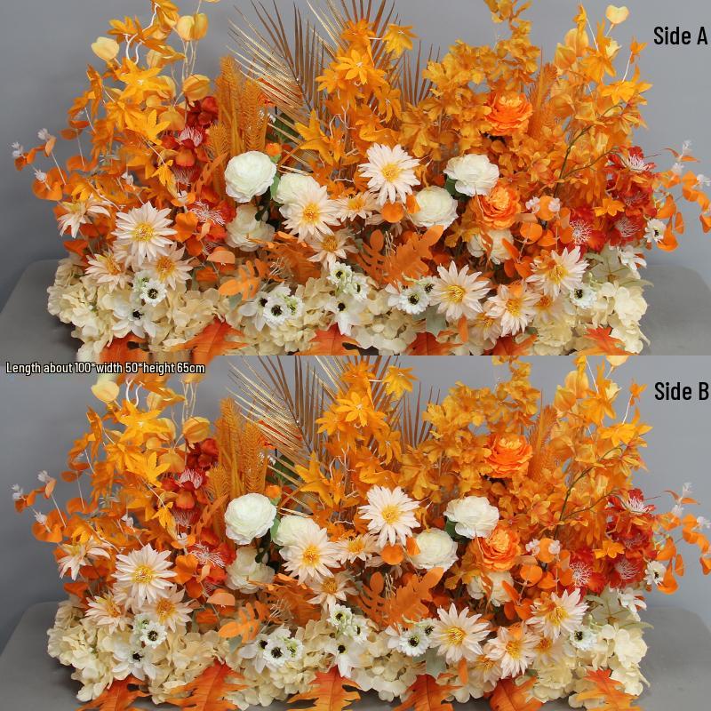 Wedding Aisle Blue Artificial Flower Row Decoration