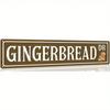 Vintage Metal Gingerbread Christmas Sign, Rustic Farmhouse Tin Wall Decor, Holiday Home Accent, Durable Aluminum Indoor