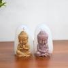 1 Pcs Buddha Silicone Candle Mold Church Buddha Incense Candle Plaster Decoration Mold Diy Church Candle Production Supplies