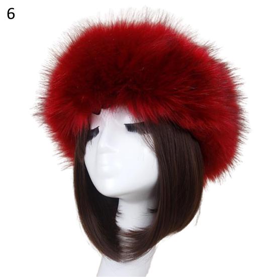 Women Autumn Winter Faux Fur Thickened Hat Outdoor Cold-proof Warm Plush Beanie