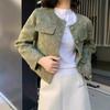 Xiaoxiangfeng Double-sided Cashmere Coat Women's Short New Korean Style Autumn and Winter High-end Temperament Woolen Coat